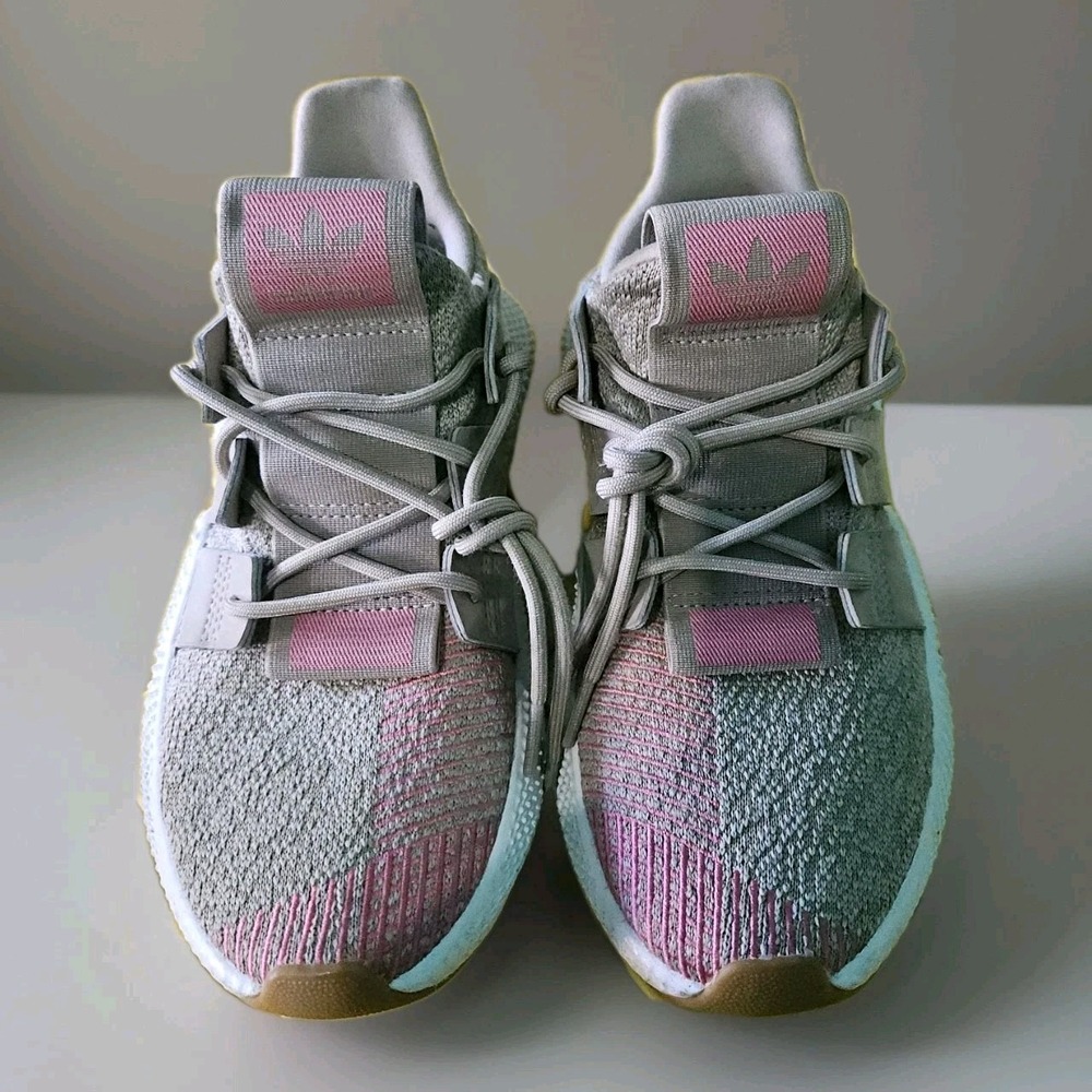 Adidas Prophere Trace Khaki Pink Shoes Youth 5.5 Sneakers School Comfort Running